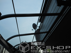 のテラス屋根 ライザーテラスII R型 テラスタイプ 単体 積雪〜20cm対応 施工例