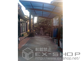 のカーポート レイナポートグラン　積雪〜20cm対応＋着脱式サポート 標準・ハイルーフ兼用 2本入り 施工例