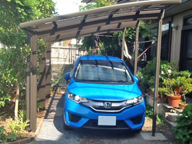 のカーポート レグナスポートシグマIII 3000 積雪〜100cm対応 施工例