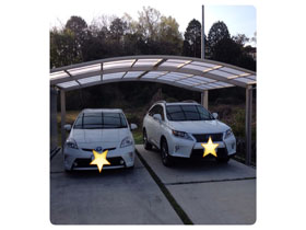 のカーポート レイナツインポートグラン　積雪〜20cm対応 施工例