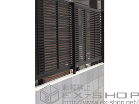 のフェンス・柵 エクスラインフェンス1型 自由柱施工 施工例