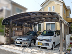 のカーポート テールポートシグマIII 1500 ワイド 積雪〜50cm対応 施工例