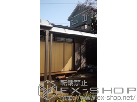 のテラス屋根 ライザーテラスII R型 1500 テラスタイプ 単体 積雪〜50cm対応 施工例