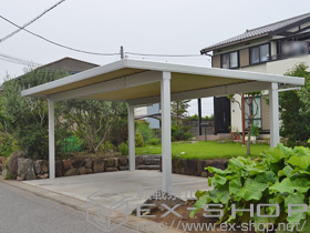 のカーポート テリオスポートIII 1500 3台用 角柱4本 積雪〜50cm対応 施工例