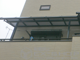 のバルコニー・ベランダ屋根 パワーアルファ RB型 屋根タイプ 単体 積雪〜20cm対応 施工例