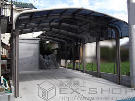 のカーポート テールポートシグマIII 1500 M合掌 積雪〜50cm対応 施工例