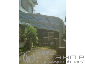 のカーポート レイナキャップポートグラン　積雪〜20cm対応+着脱式サポート柱 2本入り 施工例