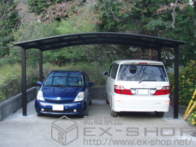 のカーポート カーブポートシグマIII ワイド 積雪〜20cm対応 施工例
