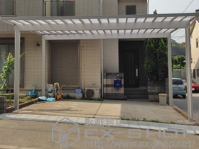 のカーポート ソルディーポート 1500 2台用 積雪〜50cm対応 施工例