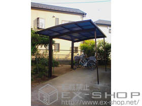 のカーポート レイナポートグラン　積雪〜20cm対応＋レイナポートグラン用　着脱式サポート柱　標準　2本入 施工例