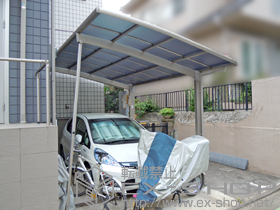 のカーポート レグナスポートシグマIII 積雪〜20cm対応＋着脱式サポート柱 1本入 施工例