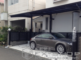 のカーポート レイナポートREグラン 前下がり 延長 積雪〜20cm対応 施工例