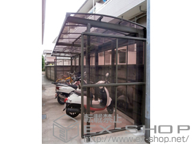 のサイクルポート・駐輪場 キューブパーク パネル3面囲い 施工例