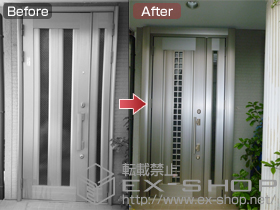 の玄関ドア リシェントS1型 施工例