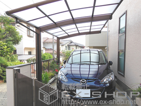 のカーポート レイナポートグラン　積雪〜20cm対応＋着脱式サポート 標準・ハイルーフ兼用 2本入り 施工例