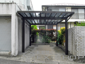 のカーポート ソルディーポート 1台用 1500 積雪〜50cm対応 施工例