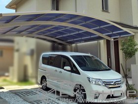 のカーポート レイナツインポートグラン　積雪〜20cm対応 施工例