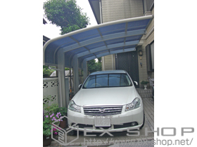 のカーポート レイナキャップポートグラン50　積雪〜50cm対応+レイナポートグラン 着脱式サポート 標準・ハイルーフ兼用 2本入り 施工例