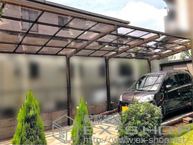 のカーポート カーブポートシグマIII 縦連棟 積雪〜20cm対応 施工例