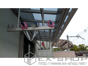 のバルコニー・ベランダ屋根 ヴェクターテラス F型 1500 屋根タイプ 単体 積雪〜50cm対応＋屋根ふき材補強部品 施工例