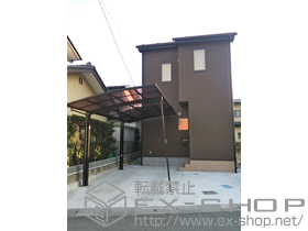 のカーポート レイナポートグラン　積雪〜20cm対応＋着脱式サポート柱　標準・ハイルーフ兼用　2本 施工例