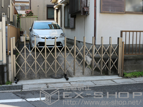 のカーゲート トリップゲート RA型 ノンレール 片開き 33S 施工例