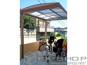 のサイクルポート・駐輪場 キューブポートプラス ミニ マテリアルカラー 積雪〜20cm対応 施工例