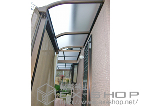 のテラス屋根 プレシオステラス R型 テラスタイプ 単体 積雪〜20cm対応 施工例