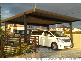 のカーポート テリオスポートIII 積雪50cm対応 2台用 角柱4本柱 施工例