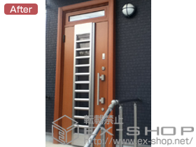 の玄関ドア リシェント 001型 採風タイプ+施工スペーサーセット 施工例