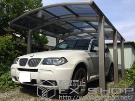 のカーポート カルエードシグマIII 1500 積雪〜50cm対応 施工例