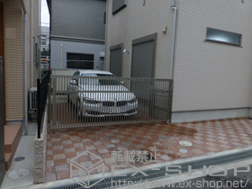 のカーゲート ワイドオーバードアS2型 手動タイプ 施工例