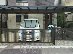 のカーポート エフルージュ トリプル 積雪〜20cm対応 施工例