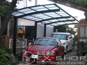 のカーポート プレシオスポート 縦連棟 積雪〜20cm対応 施工例