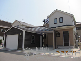 のカーポート 【特注】マイポートneo 木調タイプ 積雪〜20cm対応 施工例