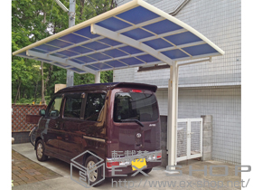 のカーポート レイナポートグラン 積雪〜20cm対応＋着脱式サポート 標準・ハイルーフ兼用 2本入 施工例