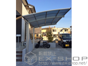 のカーポート レイナポートグラン　積雪〜20cm対応＋着脱式サポート柱 2本入り 施工例