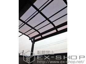 のバルコニー・ベランダ屋根 ライザーテラスII R型 屋根タイプ 単体 積雪〜20cm対応＋吊下げ物干し 標準 2本入 施工例