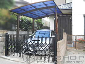 のカーポート レイナポートグラン　積雪〜20cm対応＋着脱式サポート(2本入り) 施工例