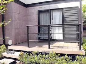 YKKAP�̃E�b�h�f�b�L ���E�b�h�f�b�L 200�{�Ɨ������E�b�h�X�e�b�v2�^�{�V���v�����_���f�b�L�t�F���X2�^�����i�q2�{�^�C�v�� �{�H��