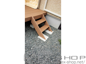 のウッドデッキ リウッドデッキ 200＋階段式リウッドステップ5型 Sタイプ 施工例