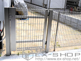 のフェンス・柵 ハイグリッド門扉NF1型 片開き 柱使用 施工例