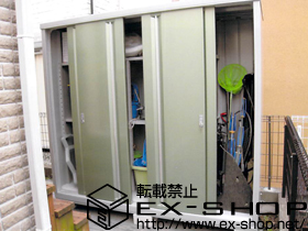 の物置・屋外倉庫 シンプリー 一般型 (MJN-217EP OG) 施工例