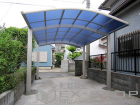 のカーポート レイナワンポートグラン　積雪〜20cm対応+屋根ふき材補強部品 1セット 施工例