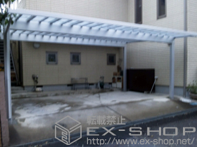 のカーポート ソルディーポート 1500 2台用 積雪〜50cm対応 施工例