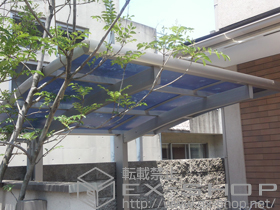 のサイクルポート・駐輪場 プレシオスポート ミニ　積雪〜20?対応 施工例