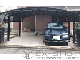 のカーポート レイナキャップツインポートグラン 積雪〜20cm対応 施工例