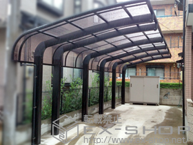 のカーポート テールポートシグマIII 1500 縦連棟 積雪〜50cm対応＋着脱式サポート柱 1本入 施工例