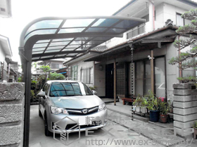 のカーポート テールポートシグマIII 延長 積雪〜20cm対応 施工例