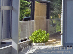 のフェンス・柵 メッシュマイアミフェンス[スチール製] 8A型 フリーポールタイプ 施工例